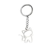 Vdaxvme Stylish Silver Animal Keychain Charm Lightweight Hanging Ornament For Everyday Use Or Thoughtful Friend Present Creative Keychain For Women