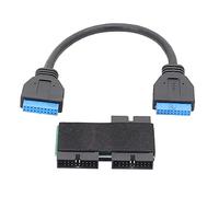 Vdaxvme Usb 19pin One-to-two Hub With Chip And Modular Cable Usb 19pin Hub Motherboard 19pin Extension Cable 1 To 2