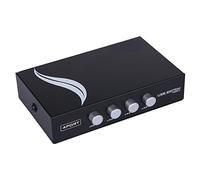 Vdaxvme USB 2.0 Switch Selector 4 Port 4 Computers Sharing USB Devices Key Replacement for Share Keyboard Printer