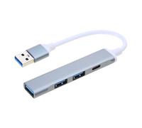 Vdaxvme USB HUB 4 Port USB Splitter USB3.0 USB2.0 TypeC Adapter for Computer Phone Tablets Aluminum Alloy