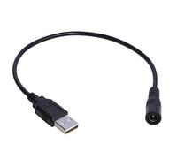 Vdaxvme USB To DC5V Power Cable Cord USB Male To 5.5x2.1mm Female DC5V Power Supply Plug Connector Line