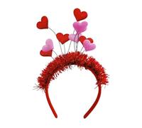 Vdaxvme Valentines Headband for Woman with Heart Flower Delicate Headbands Anti-Slip Headbands Sweet Hairbands Prom Supplies
