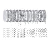 Vdaxvme Versatile range of robust stainless steel chains, durable and fashionable accessory for teenagers, styles fashion accessories, one size, As described