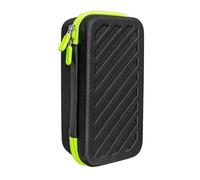 Vdaxvme Watch Storage Roll with 3 Compartments for Jewelry, Live Stream Accessories, Elegant Watch Case Roll Holder for Home or Business, Secure Zipper, Green