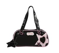 Vdaxvme Women's Shoulder Bag Student School Bag Large Capacity Handbag Itabag Japanese Styles Armpit for Everyday Itabag Clear Shoulder Japanese Styles Armpit Student, a