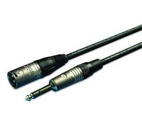 Vdc - 3 Pin Xlr Plug To 6.35mm (1/4") Stereo Jack Plug Lead, 5M Black