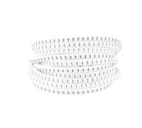 VDCVADKYE Cable Wire Marker， 500PCS EC-0/1/2/3 Cable Wire Marker 0 to 9 for Cable Size 1.5/2.5/4.0/6.0 sqmm Colored Number Tube Cable Markers Label(Ec 3white)