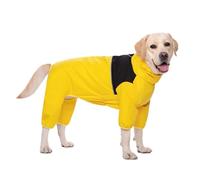 VDCVADKYE Dog Raincoat,Pet Rain Coat, Dog Raincoat Waterproof Dog Rain Jackets Dog Rain Coat with Reflective Strip Lightweight Windproof Dog(Yellow,3XL)