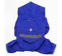 VDCVADKYE Dog Raincoat,Pet Rain Coat, Dog Raincoat Waterproof Puppy Pet Dog Rain Coat Hooded Reflective Raining Coat Pet Dog Costumes Camouflage Clothes(Blue,X Large)