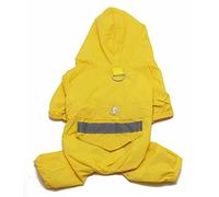 VDCVADKYE Dog Raincoat,Pet Rain Coat, Dog Raincoat Waterproof Puppy Pet Dog Rain Coat Hooded Reflective Raining Coat Pet Dog Costumes Camouflage Clothes(Yellow,Small)