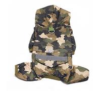 VDCVADKYE Dog Raincoat,Pet Rain Coat, Dog Raincoat Waterproof Puppy Pet Dog Rain Coat Hooded Reflective Raining Coat Pet Dog Costumes Camouflage Clothes(Camouflage,Medium)