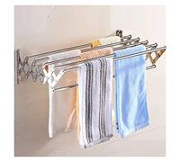 VDCVADKYE Extendable Drying Rack, 40-100cm, Clothes Airer Wall Mounted, 304 Stainless Steel Retractable Folding Bathroom Towel Rail(50cm/19.7inch)