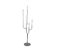 VDCVADKYE Wedding Butterfly Floor Lamp, Modern Spike Bead Floor Lamp Standing White Glass Shades Decor(5 Heads)