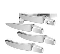 VDCXSE Outer Door Handle Shell Silver/Black Outer Door Handle for Captiva CG 2006 2007 2008 2009 2010 2011 2012 2013 2014 2015 2016 2017 2018 Replace