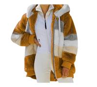 VDDTAGAM Coats For Women Trendy Black Zip Up Hoodie Women Ropa De Invierno Para Mujer Women'S Fleece Jackets & Coats Womens Fall Coat Plus Size Winter Coats For Women Jackets For Women(Brown,XXL)