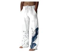 VDDTAGAM Mens Chino Trousers Men's Sweatpants Holiday Clothes for Men Beach Pants Black Pants Men White Trousers Beach Pants for Men Pants Men Corduroy Trousers Mens Yoga Pants Dre(Blue,M)