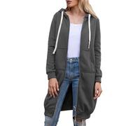 VDDTAGAM Sherpa Cardigan Women Sherpa Lined Hoodie Women Sherpa Hoodie Womens Fall Coat Black Zip Up Hoodie Fleece Jackets For Women Women'S Winter Coats Women Fleece Jacket Ropa De In(Dark Gray,L)