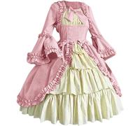 VDDTAGAM Women Fairy Costume Halloween Sexy Halloween Costumes for Women Black Costume Dress Woman Halloween Costume Womens Plus Size Halloween Costumes Vampire Dress Plus Size Hallowe(Pink,5XL)