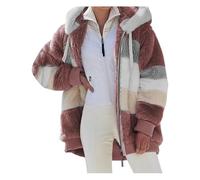 VDDTAGAM Women'S Jackets Ropa Para Mujer Hoodie For Women Teddy Bear Jacket For Women Jackets For Women Fall Black Zip Up Hoodie Women Ropa Para Mujer Fur Coats For Women Winter Coats (Red,XXL)