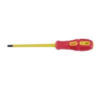 VDE Approved Fully Insulated Plain Slot Screwdriver, 5.5 x 125mm (Display Packed)