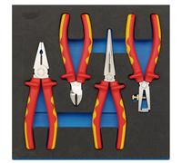 Draper 4 Piece VDE Insulated Plier Set In Eva Insert Tray