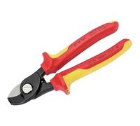 VDE Fully Insulated Cable Shears 165mm, Cutter Type Cable Cutter, 1 in Pack