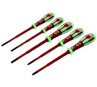 VDE Glow Slim Screwdriver Set PZ/SL 5PC | Screwdrivers Sets Tools, 1 X Qty - T49283PD