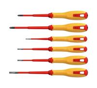 VDE Pozidriv & Slotted Screwdriver Set, 6 Piece