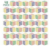 Vdealen 48 Pack Mini Cube Puzzle Party Favors for Kids, Puzzle Game Toys School Rewards & Classroom Prize for Students, Birthday Party Decoration Christmas Stocking Stuffers Toy Gift