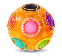 Vdealen Magic Rainbow Puzzle Ball- Fidget Ball 3D Puzzle Game Brain Teaser Toy for Boys- Birthday Party Easter Christmas Stocking Fillers Gift Toy for Kids Teens Adults