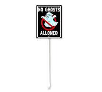 Vdenvileye No Ghosts Allowed Yard Sign with Stake 11.5x15cm