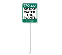 Vdenvileye Please Do Not Water The Plants Yard Sign with Stake 11.5x15cm Rustproof Aluminum Lawn Decorations Warning Sign for Outdoor Road Street Garden Decor