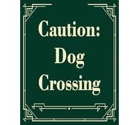 Vdenvileye Slow Down - Caution Dog Crossing Sign, Durable Aluminum, 8x12 Inches, Rust-Resistant, Easy to Install, Ideal for Streets, Driveways, Wall Art, and Outdoor Decor