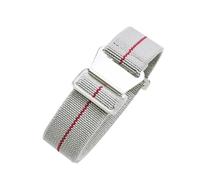 VDFNGFD 18 20 22mm Nylon Strap Compatible With Samsung Galaxy Watches 3 Compatible With Amazfit Watch Troops Parachute Backpack Watctband(Light Gray Red,22MM_SILVER BUCKLE)
