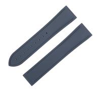 VDFNGFD 20/21/22mm FKM Bracelet Curved End Link With Soft Fluororubber Watch Band Compatible With Strap Black Bay 1958 M79230R M79363N(Grey,20MM GOLD LINK_WITHOUT BUCKLE)