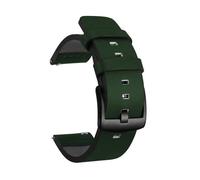 VDFNGFD 20mm 22mm Watch Band Quick Release Leather Strap Compatible With Samsung Galaxy 3 Active2 40 44mm Huawei Gt 2 WatchBand 18 24mm(Green Black,22mm)