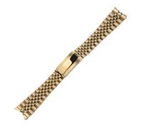 VDFNGFD 21 20mm Solid Stainless Steel Compatible With Rolex Perpetual Date Just Men Women Silver Gold Metal Strap Bracelet(Gold,20mm)
