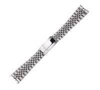 VDFNGFD 21 20mm Solid Stainless Steel Compatible With Rolex Perpetual Date Just Men Women Silver Gold Metal Strap Bracelet(Silver,21mm)