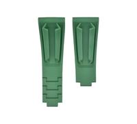 VDFNGFD 21mm Rubber Short Buckle Watchband Compatible With Rolex Daytona Submariner Role OYSTERFLEX Yacht Master Small Wrist Silicone Strap(Green,21mm-no buckle)