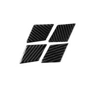 VDFNGFD 4Pcs Carbon Fiber Interior Door Handle Bowl Cover Trim Compatible with Audi A4 B9 2017-2019