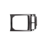 VDFNGFD ABS Carbon Fiber/chrome Rear Row AC Vent Outlet Frame Cover Trim Compatible With Land Rover Range Evoque 2014-2018 Car Accessories(Oak grain)