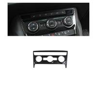 VDFNGFD Carbon Fiber Printed AC Control Gear Panel Shift Knob Cover 6.5" Navigation Moulding Trim Compatible With Skoda Kodiaq GT 2017 2018 2019(For AC Control)