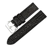 VDFNGFD Compatible With 20mm 22mm 24mm 26mm Italian Leather Watchbands Green Watch Strap Soft Leather Watch Band Compatible With Watch Bracelet(Black S,22mm)