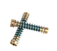 VDFNGFD Compatible with 4 Ways Heavy Duty Brass Garden Hose Splitter Bibcock Connector Spigot Adapter Tap Faucet Kink Protector(KinkProtectorEU)