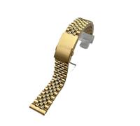 VDFNGFD Compatible With 5,10 Pieces 20mm 22mm 24mm Stainless Steel Watch Strap Band Bracelet Accessories(Gold,24MM_5 PIECES)