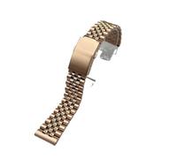 VDFNGFD Compatible With 5,10 Pieces 20mm 22mm 24mm Stainless Steel Watch Strap Band Bracelet Accessories(Rose gold,22MM_5 PIECES)