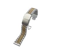 VDFNGFD Compatible With 5,10 Pieces 20mm 22mm 24mm Stainless Steel Watch Strap Band Bracelet Accessories(Rose gold silver,24MM_10 PIECES)