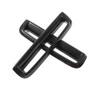 VDFNGFD Compatible with ABS Carbon Fiber Compatible with BMW 4 Series G26 2022-2024 Car Front Fog Lamp Frame Cover Decorative Sticker Auto Accessories(Carbon Fiber)