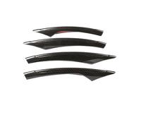 VDFNGFD Compatible With Benz E Class W213 2016 2017 2018 2019 2020 2021 2022 E43 AMG Car ABS Chrome Front Fog Lamp Cover Trim Accessories(Red)
