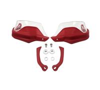VDFNGFD Compatible With Carbon Look Handguard Hand Shield Protector Windshield Compatible With BMW R1200GS R1200 GS LC R1250GS GSA F800GS ADV S1000XR F750GS F850GS(Red Clear Set)